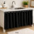 Cortina de Pia Blackout 1,40×0,80 com Ilhós Cromado Tecido Resistente Lavável Costura Reforçada
