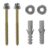 Kit 02 Parafusos Para Vaso Sanitário De Inox Latonado Bucha 8 , 10 ,12 Não Enferruja
