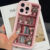 Rosa Estante Design Caso De Telefone Para iPhone 17 16e 15 14 13 12 11 Pro Max 7 8 Plus XS Silicone Capa