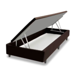Base Box para Colchão de Solteiro Lift Cotton com Baú e Pistão à Gás MGA