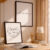 Kit 2 Quadros Coração Geométrico Love Minimalista Preto Branco Decorativo
