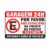 Placa Proibido Estacionar Garagem 24h Não Estacione Frente ao Portão Residencial e Comercial