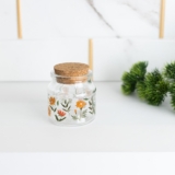 Porta Mantimento Lyor Flora  de Vidro com Rolha 140ml