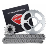 Kit Relação Transmissão Tração Haojue Dk 150 Ressalto Cinza-escuro 44X14