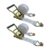 Kit 02 Cintas De Amarração Brancas 9m 3 Ton Cada Com Catracas E Ganchos J Para Carga