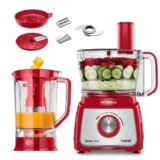Multiprocessador Mondial Turbo Chef 9 em 1 com Função Turbo 1000W Vermelho 220V – MPN-01-RF
