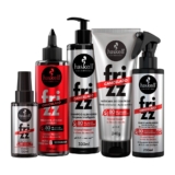 Kit Completo Haskell Frizz Cancelado (5 Itens) Haskell | Antifrizz com Óleo de Marula e Tecnologia Lamelar Crystal