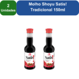 Kit 2 Unidades Molho Shoyu Satis! Tradicional 150ml