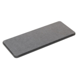 Bandeja Retangular Absorvente para Pia 25cm Cinza Escuro