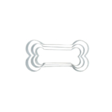KIT 3 CORTADORES OSSINHOS PARA BISCOITO – OIKOS ANIMAL