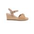 Bota Feminina Lumiss Country Western Cano Médio Salto Baixo Bico Fino Tachas Fivela