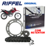 KIT RELAÇAO BROS 160 /XRE 190 16-23 COM RETENTOR ORIGINAL RIFFEL