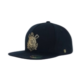 Bone Corinthians Preto Dourado