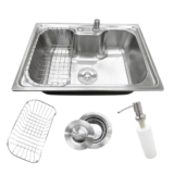 Cuba Gourmet Aço Inox 304 60x42cm Pia Cozinha Com Acessórios