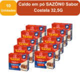 Kit 10 Unidades Caldo em pó SAZÓN® Sabor Costela 32,5G