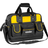 Bolsa Ferramentas Lona Reforçada 33 Bolsos Profissional Eletricista Mecânico 41cm BL128 Vonder