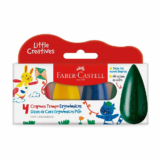Gizão de cera Little Creatives Pião com 4 cores 121717 Faber-Castell