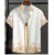 Camisa Barong Masculina Vintage , De Roupas Masculinas Com Elemento floral Estampada De Grandes Dimensões casual De Verã