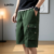 Lovito Shorts Casuais Masculinos com Bolso Verde Militar Primavera Verão LNE122154