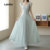 Lovito Vestido Sofisticado com Babado Toque Delicado Verde Claro para Primavera/verão para Mulheres LNL109268