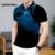 Lovito Camisa Polo Masculina Geométrica Casual Primavera/Verão LNE122067