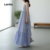 Lovito Vestido Casual Feminino com Estampa Azul para Primavera/Verão LBL30101
