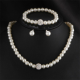 Lovito Conjunto de Acessórios com Pérolas LFASCS1694