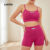 Lovito Conjunto Esportivo Modelador para Ginástica e Yoga LNA124023