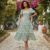 Lovito Vestido Casual feminino com listras laterais LBL23653