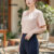 Lovito Blusa Refine Plissada Lisa Para Mulheres L91AD141