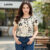 Lovito Camisa Feminina Estilizada com Estampa Floral e Cores Variadas para Primavera-Verão L143ED025