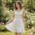 Lovito Vestido Feminino Casual Floral Em Renda Com Babados E Bainha Plissada Verão/Primavera L120LD1273