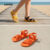 Lovito Calçados Casuais Femininos com Frutas Lisas, Diversos Looks de Praia, Sandálias Baixinhas LFA68018