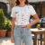 Lovito Blusa Feminina Boho Estampada Floral Jacquard Verão/Primavera LBL18859