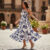 Lovito Vestido Estilo Boho com Estampa Floral, Modelagem para Lazer, Primavera/Verão L155ED026