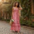 Lovito Vestido Casual Feminino Boho com Babados Primavera Verão LBL30095