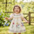 Lovito Vestido Infantil Delicado com Babados para Verão Menina L162LD221