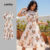 Lovito Refine Vestido Boho para Mulheres L154ED215
