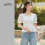 Lovito Refine Blusa Feminina Branca com Bordado Sofisticado e Textura Agradável LR12L110