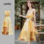 Lovito Vestido Casual Feminino de Renda com Amarração, Estilo Nacional, Primavera Verão, L143ED189
