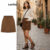 Lovito Saia Casual Feminina para Verão e Primavera L106AD1160