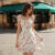 Lovito Refine Vestido Casual com Zíper e Detalhe de Alface Laço para Primavera/Verão L137LD433