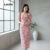 Lovito Vestido Feminino Boho Franzido Primavera/Verão L150AD723