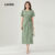 Lovito Vestido feminino simples com laço L128ED187