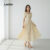 Lovito Vestido Boho Elegante de Primavera/verão para Mulheres L157ED117