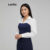 Lovito Camisa Casual Feminina Em Tecido Liso Com Detalhes de Costura L110AD225
