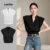 Lovito Blusa Casual Dupla Camada Plissada Feminina Verão Primavera L128ED374