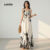 Lovito Refine Vestido Boho Feminino para Primavera/Verão LBL29354