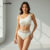 Lovito Biquíni Assimétrico Trança Liso E Sensual Para Verão Primavera Feminino LNL91143