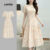 Lovito Refine Vestido Feminino com Zíper para Primavera e Verão L154ED375